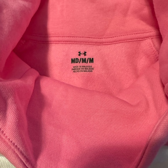 Under Armour Vibrant Pink Fleece Pullover - Picture 4 of 6